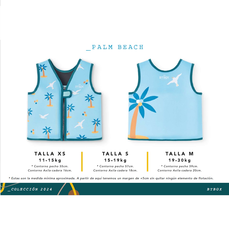 102558-CHALECO FLOTADOR PALM BEACH TALLA XS 11-15 KG.(5-0)-0