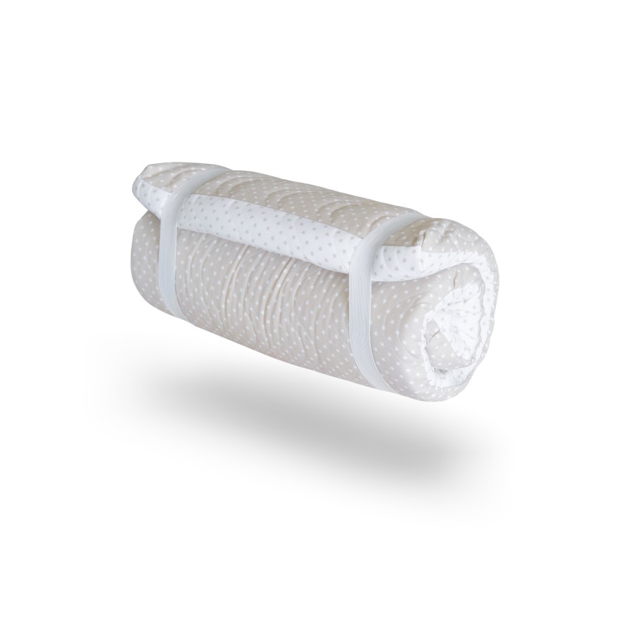 78508-COLCHON CUNA VIAJE  ENROLLABLE BEIG-ESTRELLAS(5-2)-1