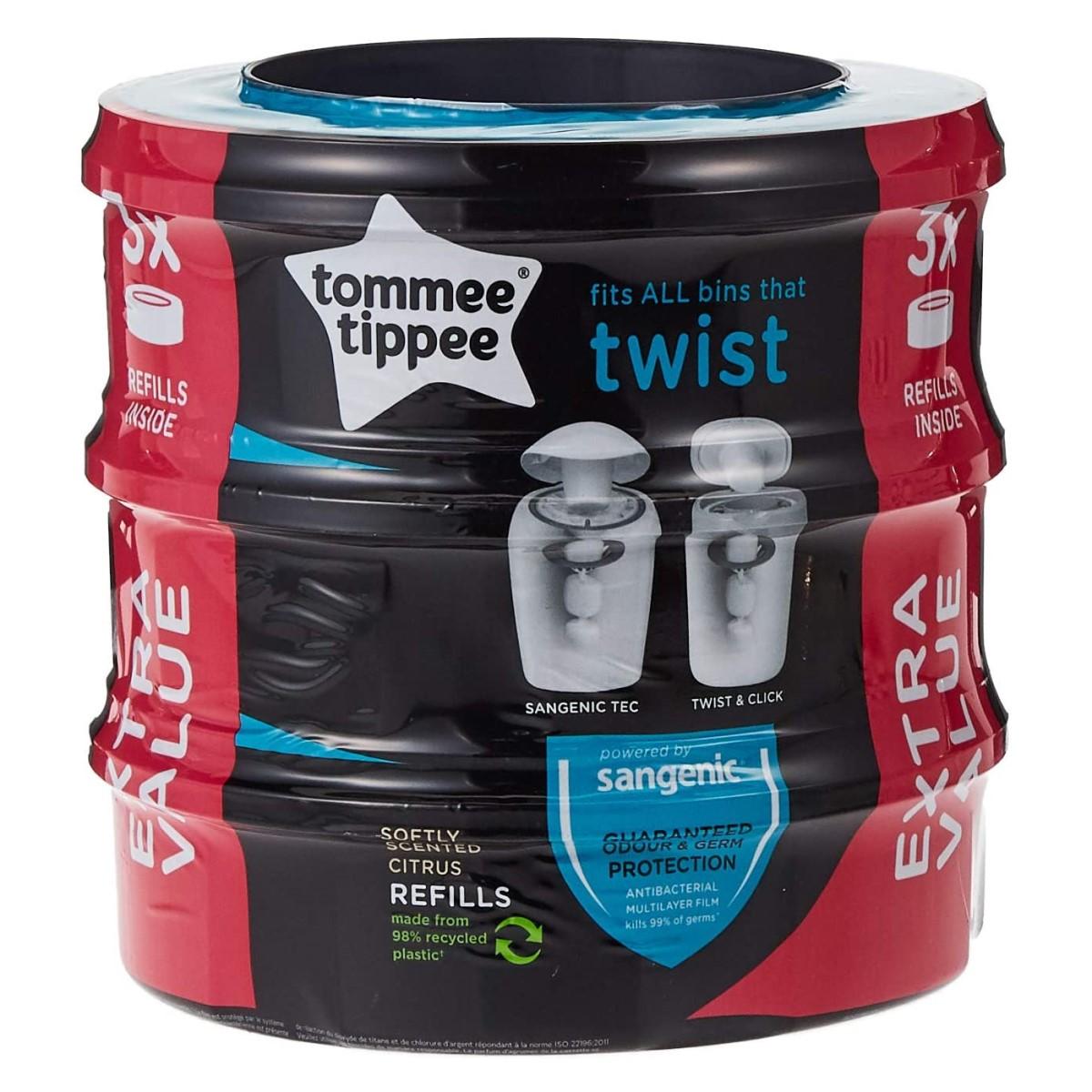 92725-PACK 3 RECAMBIOS CONTENEDOR PAÑALES SANGENIC TWIST CLIC(63-1)-0
