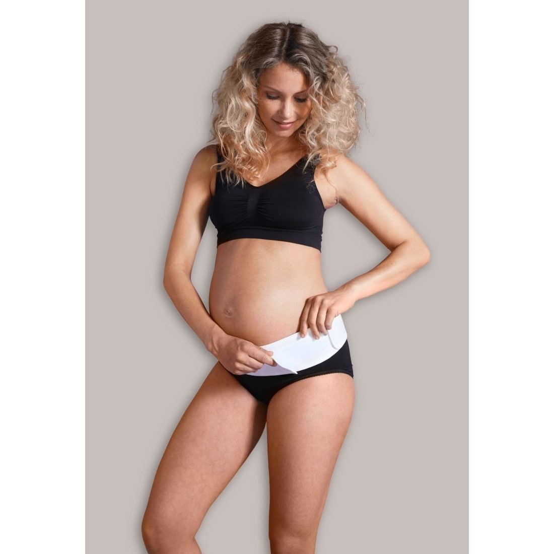 98437-CINTURON SOPORTE EMBARAZO BLANCO CARRIWELL TALLAS S-M(0-0)-0